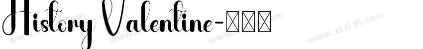 History Valentine字体转换